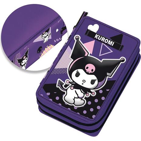 Κασετίνα τετράγωνη γεμάτη Graffiti Popart Kuromi