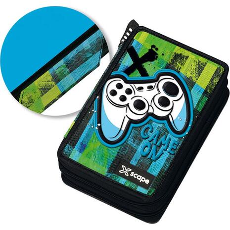 Κασετίνα τετράγωνη γεμάτη Graffiti Gaming Xscape