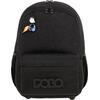 Τσάντα πλάτης 2+1 θέσεων Polo pins Black/μαύρο