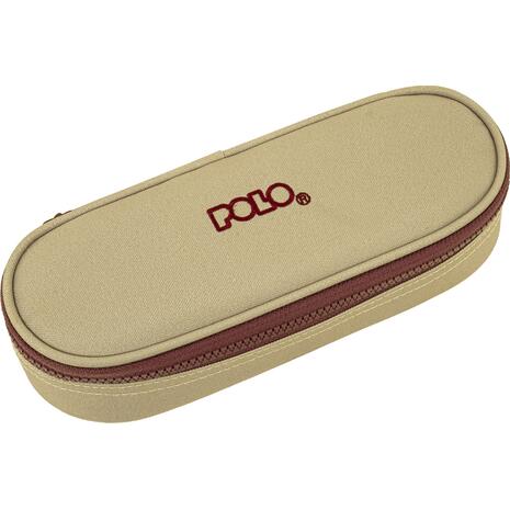 Κασετίνα οβάλ Polo Sand/Cherry - Άμμου/Βυσσινί (937003-7432)
