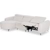 ΚΑΝΑΠΕΣ ΑΡΙΣΤΕΡΗ ΓΩΝΙΑ 3Θ ΜΕ RECLINE VALENTE HM3317.02L ΜΠΕΖ ΥΦΑΣΜΑ 275x160x104Yεκ