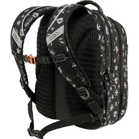 Τσάντα πλάτης 3+1 θέσεων Polo Kinetic Ninja Μαύρη 30lt 2026 (901072-8427)
