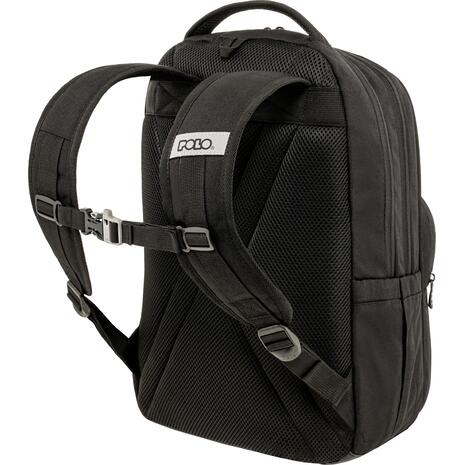 Τσάντα πλάτης 2+1 θέσεων Polo Genius Μαύρο 28lt 2026 (901062-2001)