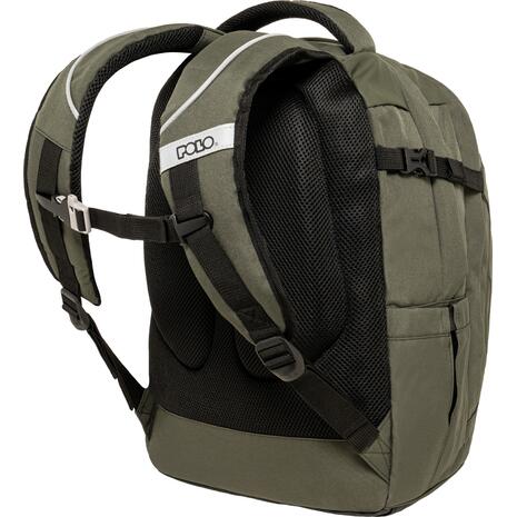 Τσάντα πλάτης 2+1 θέσεων Polo Cryptic Χακί 23lt 2026 (901001-6501)