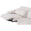 ΚΑΝΑΠΕΣ ΔΕΞΙΑ ΓΩΝΙΑ 3Θ ΜΕ RECLINE VALENTE HM3317.02R ΜΠΕΖ ΥΦΑΣΜΑ 275x160x104Yεκ