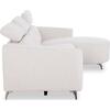 ΚΑΝΑΠΕΣ ΔΕΞΙΑ ΓΩΝΙΑ 3Θ ΜΕ RECLINE VALENTE HM3317.02R ΜΠΕΖ ΥΦΑΣΜΑ 275x160x104Yεκ
