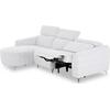 ΚΑΝΑΠΕΣ ΑΡΙΣΤΕΡΗ ΓΩΝΙΑ 3Θ ΜΕ RECLINE VALENTE HM3317.01L ΑΝΟΙΧΤΟ ΓΚΡΙ ΥΦΑΣΜΑ 275x160x104Yεκ