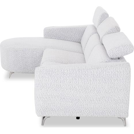 ΚΑΝΑΠΕΣ ΑΡΙΣΤΕΡΗ ΓΩΝΙΑ 3Θ ΜΕ RECLINE VALENTE HM3317.01L ΑΝΟΙΧΤΟ ΓΚΡΙ ΥΦΑΣΜΑ 275x160x104Yεκ