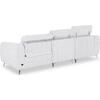 ΚΑΝΑΠΕΣ ΑΡΙΣΤΕΡΗ ΓΩΝΙΑ 3Θ ΜΕ RECLINE VALENTE HM3317.01L ΑΝΟΙΧΤΟ ΓΚΡΙ ΥΦΑΣΜΑ 275x160x104Yεκ