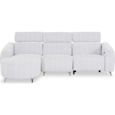 ΚΑΝΑΠΕΣ ΑΡΙΣΤΕΡΗ ΓΩΝΙΑ 3Θ ΜΕ RECLINE VALENTE HM3317.01L ΑΝΟΙΧΤΟ ΓΚΡΙ ΥΦΑΣΜΑ 275x160x104Yεκ