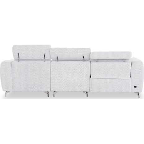 ΚΑΝΑΠΕΣ ΔΕΞΙΑ ΓΩΝΙΑ 3Θ ΜΕ RECLINE VALENTE HM3317.01R ΑΝΟΙΧΤΟ ΓΚΡΙ ΥΦΑΣΜΑ 275x160x104Yεκ