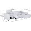 ΚΑΝΑΠΕΣ ΔΕΞΙΑ ΓΩΝΙΑ 3Θ ΜΕ RECLINE VALENTE HM3317.01R ΑΝΟΙΧΤΟ ΓΚΡΙ ΥΦΑΣΜΑ 275x160x104Yεκ