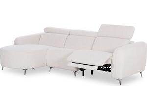 ΚΑΝΑΠΕΣ ΑΡΙΣΤΕΡΗ ΓΩΝΙΑ 3Θ ΜΕ RECLINE VALENTE HM3317.02L ΜΠΕΖ ΥΦΑΣΜΑ 275x160x104Yεκ