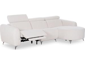ΚΑΝΑΠΕΣ ΔΕΞΙΑ ΓΩΝΙΑ 3Θ ΜΕ RECLINE VALENTE HM3317.02R ΜΠΕΖ ΥΦΑΣΜΑ 275x160x104Yεκ