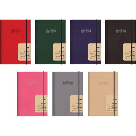 Ημερολόγιο ακαδημαϊκό Next ACADEMIC+ 9/2026-12/2027 Fabrics ημερήσιο δετό 14x21εκ. διάφορα χρώματα (02366-2627)