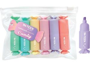 Μαρκαδοράκια υπογράμμισης Interdruck Candy Pastel (σετ 6 χρωμάτων)