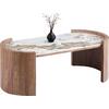 ΤΡΑΠΕΖΙ  ΣΑΛΟΝΙΟΥ MARBLEX HM18445 ΚΕΡΑΜΙΚΟ TOP PANDORA--MDF ΠΟΔΙΑ 120x60x43Υεκ