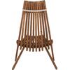 ΠΟΛΥΘΡΟΝΑ LOUNGE ΜΕ ΜΑΞΙΛΑΡΑΚΙ ΠΤΥΣΣΟΜΕΝΗ SHIGAN HM6530 ΞΥΛΟ ΑΚΑΚΙΑΣ 56.5x83x87Υεκ