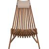 ΠΟΛΥΘΡΟΝΑ LOUNGE ΜΕ ΜΑΞΙΛΑΡΑΚΙ ΠΤΥΣΣΟΜΕΝΗ SHIGAN HM6530 ΞΥΛΟ ΑΚΑΚΙΑΣ 56.5x83x87Υεκ