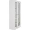 ΒΙΒΛΙΟΘΗΚΗ ΜΕ ΣΥΡΟΜΕΝΕΣ ΠΟΡΤΕΣ SIDER HM6632.02 ΜΕΤΑΛΛΙΚΗ ΛΕΥΚΗ 90x40x185Υεκ