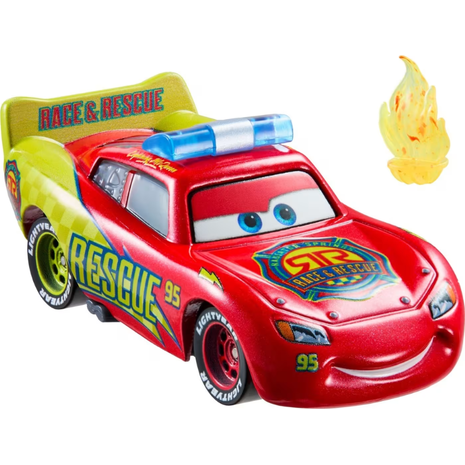 Αυτοκινητάκι Disney Cars Radiator Springs Race & Rescue Lightning McQueen (JMX72/JMX73)
