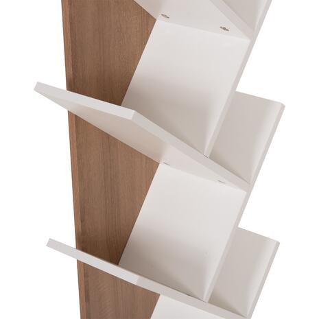 ΒΙΒΛΙΟΘΗΚΗ LIANA HM9028.14 ΜΕΛΑΜΙΝΗ SONAMA/ΛΕΥΚΟ 46x22x128,5Yεκ.