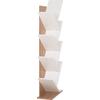 ΒΙΒΛΙΟΘΗΚΗ LIANA HM9028.14 ΜΕΛΑΜΙΝΗ SONAMA/ΛΕΥΚΟ 46x22x128,5Yεκ.