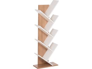 ΒΙΒΛΙΟΘΗΚΗ LIANA HM9028.14 ΜΕΛΑΜΙΝΗ SONAMA/ΛΕΥΚΟ 46x22x128,5Yεκ.