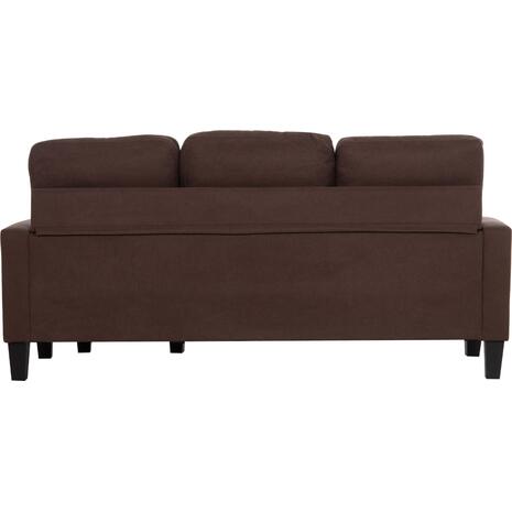 ΚΑΝΑΠΕΣ ΓΩΝΙΑ ΑΝΑΣΤΡΕΨΙΜΗ MEGGY HM3297.12 ΚΑΦΕ ΥΦΑΣΜΑ 184.5x129x86Yεκ.