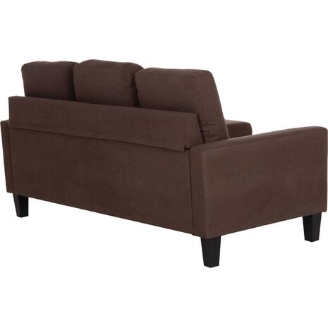 ΚΑΝΑΠΕΣ ΓΩΝΙΑ ΑΝΑΣΤΡΕΨΙΜΗ MEGGY HM3297.12 ΚΑΦΕ ΥΦΑΣΜΑ 184.5x129x86Yεκ.