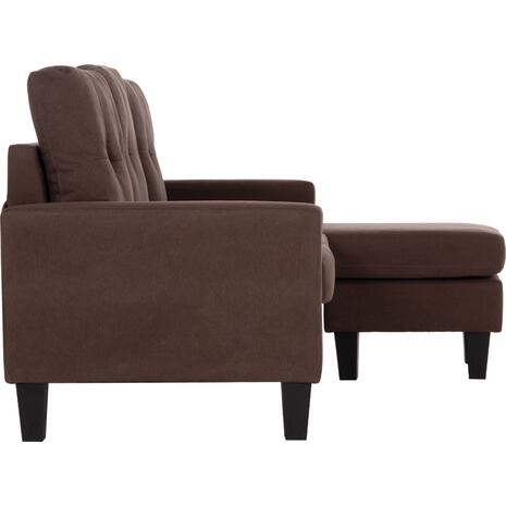 ΚΑΝΑΠΕΣ ΓΩΝΙΑ ΑΝΑΣΤΡΕΨΙΜΗ MEGGY HM3297.12 ΚΑΦΕ ΥΦΑΣΜΑ 184.5x129x86Yεκ.