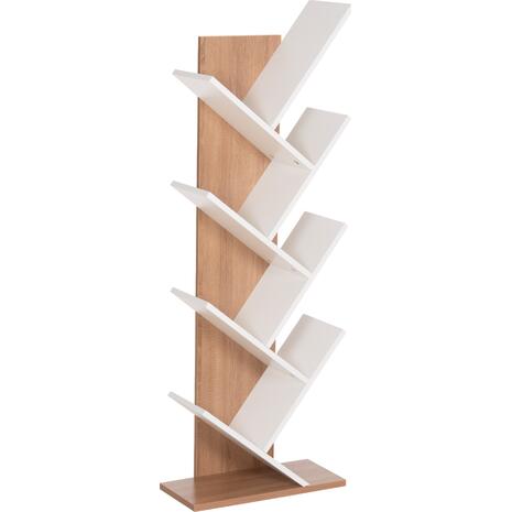 ΒΙΒΛΙΟΘΗΚΗ LIANA HM9028.14 ΜΕΛΑΜΙΝΗ SONAMA/ΛΕΥΚΟ 46x22x128,5Yεκ.