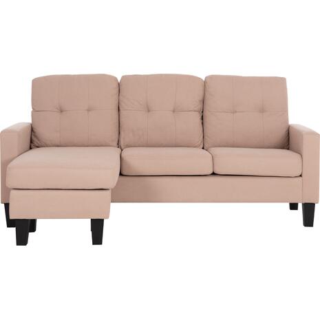ΚΑΝΑΠΕΣ ΓΩΝΙΑ ΑΝΑΣΤΡΕΨΙΜΗ MEGGY HM3297.13 ΜΠΕΖ ΥΦΑΣΜΑ 184.5x75-129x86Yεκ.