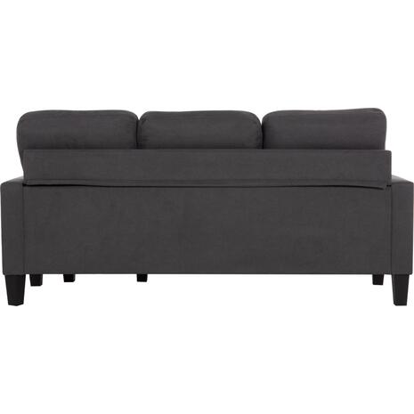 ΚΑΝΑΠΕΣ ΓΩΝΙΑ ΑΝΑΣΤΡΕΨΙΜΗ MEGGY HM3297.11 ΓΚΡΙ ΥΦΑΣΜΑ 184.5x75-129x86Yεκ.