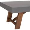 ΤΡΑΠΕΖΙ ΜΕΣΗΣ FIBER CEMENT & ΞΥΛΟ ΑΚΑΚΙΑΣ MAEVE HM6595.01 ΓΚΡΙ 130x70x46Υεκ.