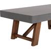 ΤΡΑΠΕΖΙ ΜΕΣΗΣ FIBER CEMENT & ΞΥΛΟ ΑΚΑΚΙΑΣ MAEVE HM6595.01 ΓΚΡΙ 130x70x46Υεκ.