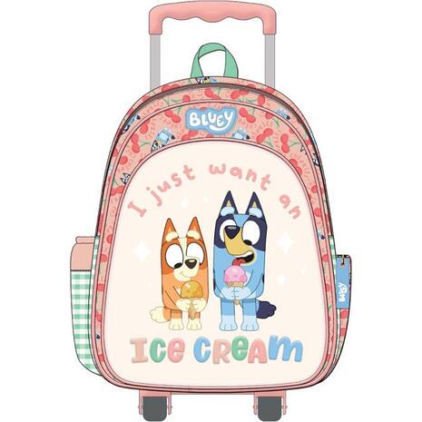 Τσάντα trolley Νηπιαγωγείου Graffiti Ice Cream Bluey 2 θέσεων (260262)