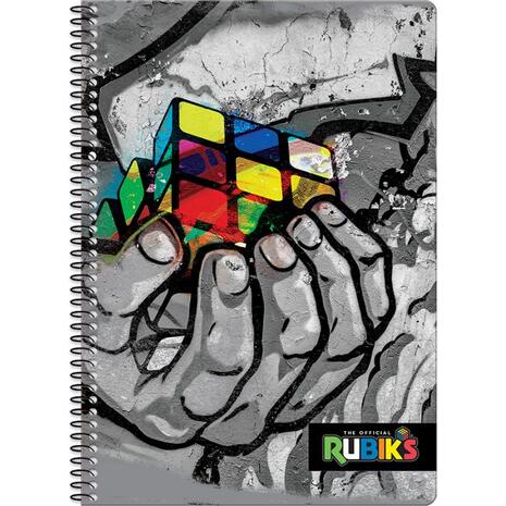 Τετράδιο σπιράλ Graffiti 2 θεμάτων 17x25cm RUBIK'S