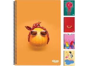 Τετράδιο σπιράλ Skag University Fun Girl 17x25 2 θεμάτων Ν.9222 διάφορα σχέδια (300421)