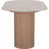 ΤΡΑΠΕΖΙ ΤΡΑΠΕΖΑΡΙΑΣ MELLOW HM18416 MDF ΠΟΔΙΑ ΣΕ ΦΥΣΙΚΟ--ΚΕΡΑΜΙΚΟ TOP 180x90x76Υεκ.