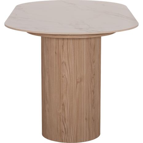 ΤΡΑΠΕΖΙ ΤΡΑΠΕΖΑΡΙΑΣ MELLOW HM18416 MDF ΠΟΔΙΑ ΣΕ ΦΥΣΙΚΟ--ΚΕΡΑΜΙΚΟ TOP 180x90x76Υεκ.