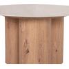 ΤΡΑΠΕΖΙ ΣΑΛΟΝΙΟΥ SILVA HM18443 ΚΕΡΑΜΙΚΟ TOP ΟΨΗ ΤΡΑΒΕΡΤΙΝΑΣ-MDF ΦΥΣΙΚΟ Φ80x45Υεκ.