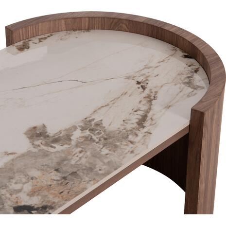 ΤΡΑΠΕΖΙ  ΣΑΛΟΝΙΟΥ MARBLEX HM18445 ΚΕΡΑΜΙΚΟ TOP PANDORA--MDF ΠΟΔΙΑ 120x60x43.5Υεκ