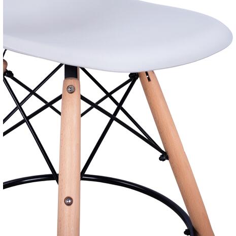 ΣΚΑΜΠΟ ΜΠΑΡ RENATA HM0173.01 ΛΕΥΚΟ 58x56x107Υ εκ. (σετ 4 τεμαχίων)