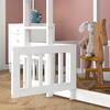 ΠΑΙΔΙΚΗ ΚΟΥΚΕΤΑ τ.MONTESSORI ΜΕ ΠΑΡΚΑΚΙ PLAYKID HM703.03 ΞΥΛΟ ΠΕΥΚΟΥ ΛΕΥΚΟ ΓΙΑ 190x90εκ