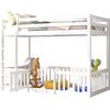 ΠΑΙΔΙΚΗ ΚΟΥΚΕΤΑ τ.MONTESSORI ΜΕ ΠΑΡΚΑΚΙ PLAYKID HM703.03 ΞΥΛΟ ΠΕΥΚΟΥ ΛΕΥΚΟ ΓΙΑ 190x90εκ