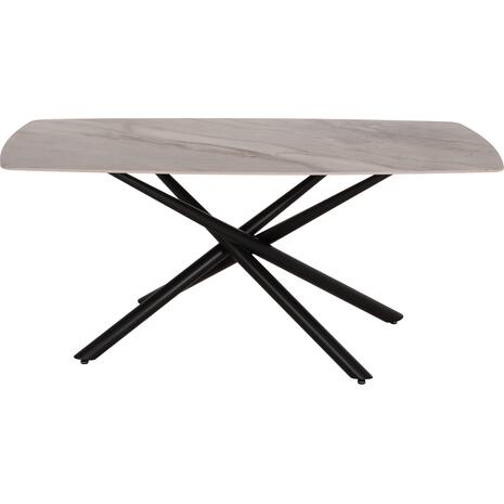 ΤΡΑΠΕΖΙ ΤΡΑΠΕΖΑΡΙΑΣ ISKA HM18423 ΚΕΡΑΜΙΚΟ TOP ΣΕ ΛΕΥΚΟ/ΚΑΦΕ ΜΑΡΜΑΡΟ 178x89x79Υεκ