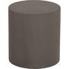 ΤΡΑΠΕΖΙ ΒΟΗΘΗΤΙΚΟ FIBER CEMENT ΣΤΡΟΓΓΥΛΟ KYOKO HM6592.01 ΓΚΡΙ Φ40x43Υεκ.