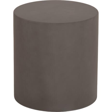 ΤΡΑΠΕΖΙ ΒΟΗΘΗΤΙΚΟ FIBER CEMENT ΣΤΡΟΓΓΥΛΟ KYOKO HM6592.01 ΓΚΡΙ Φ40x43Υεκ.