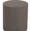 ΤΡΑΠΕΖΙ ΒΟΗΘΗΤΙΚΟ FIBER CEMENT ΣΤΡΟΓΓΥΛΟ KYOKO HM6592.01 ΓΚΡΙ Φ40x43Υεκ.